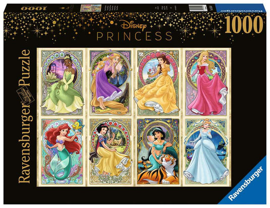 Disney Princess Art Nouveau 1000 Piece Jigsaw Puzzle by Ravensburger - 2