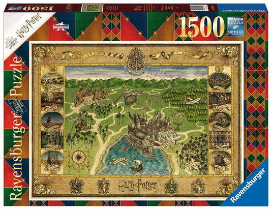 Hogwarts Map 1500 piece Jigsaw Puzzle by Ravensburger