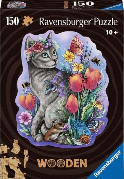 Lovely Cat 150 Piece Wooden Jigsaw Puzzle by Ravensburger