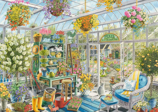 Greenhouse Heaven 300 Piece XL Jigsaw Puzzle by Ravensburger - 1