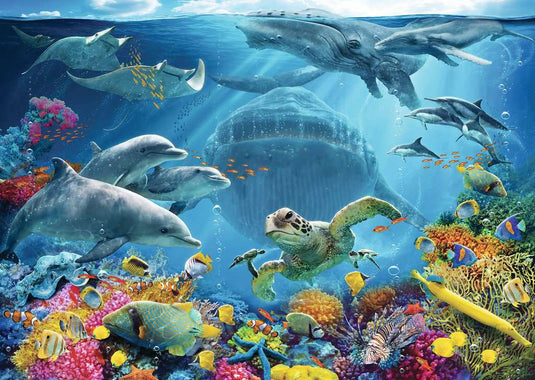 Life Underwater 300 Piece XL Jigsaw Puzzle by Ravensburger - 1