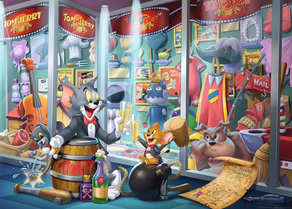 Tom & Jerry Hall of Fame 1000 Piece Jigsaw Puzzle by Ravensburger
