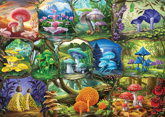 Beautiful Mushrooms 1000 Piece Jigsaw Puzzle by Ravensburger - 1