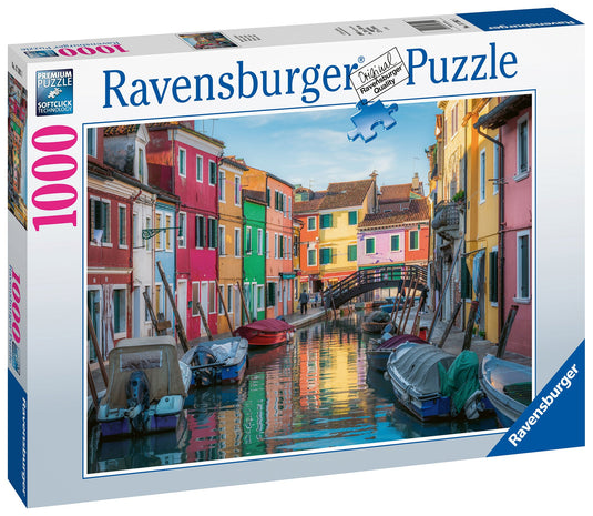 Burano, Italy 1000 Piece Jigsaw Puzzle by Ravensburger - 1