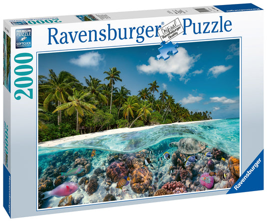 A Dive in the Maldives 2000 Piece Jigsaw Puzzle by Ravensburger - 2