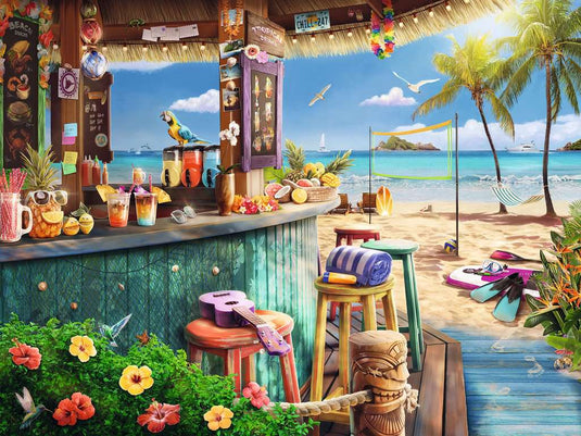 Beach Bar Breezes 1500 Piece Jigsaw Puzzle by Ravensburger - 1