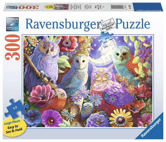 Night Owl Hoot 300 Piece XL Jigsaw Puzzle by Ravensburger - 2