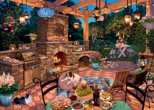 My Haven No 10: The Garden Kitchen 1000 Piece Jigsaw Puzzle by Ravensburger - 1