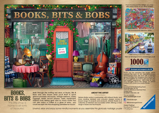 Books Bits & Bobs 1000 Piece Jigsaw Puzzle by Ravensburger - 3