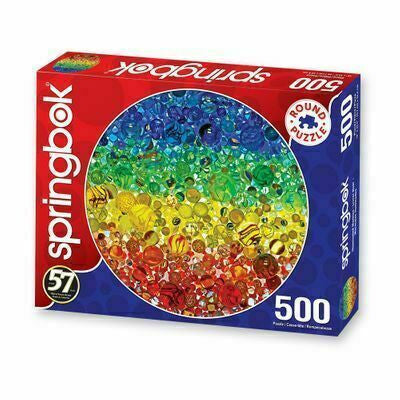 Illuminated Marbles Round Puzzle 500 Piece Jigsaw Puzzle by Springbok