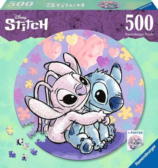 Disney Stich 500 Piece Circular Jigsaw Puzzle by Ravensburger - 2