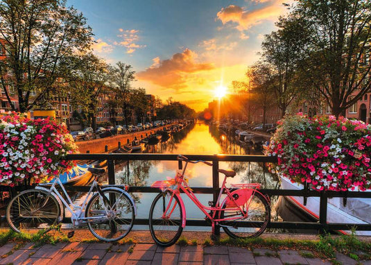 Bicycles in Amsterdam 1000 piece Jigsaw Puzzle by Ravensburger