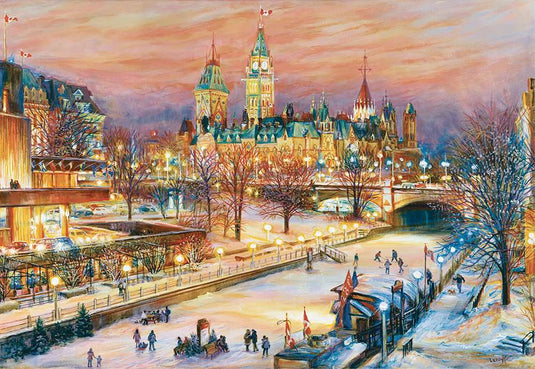 Ottawa Winterlude Festival 1000 piece Jigsaw Puzzle by Ravensburger