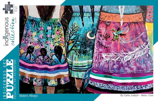 Sisters Always (Metis/Cree) 1000 Piece Jigsaw Puzzle by The Indigenous Collection