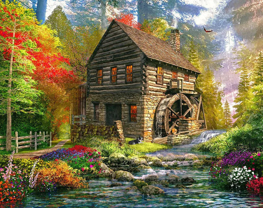 Mill Cottage 1000 Piece Jigsaw Puzzle by Springbok