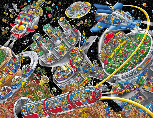 Space Town 500 Piece Jigsaw Puzzle by Springbok