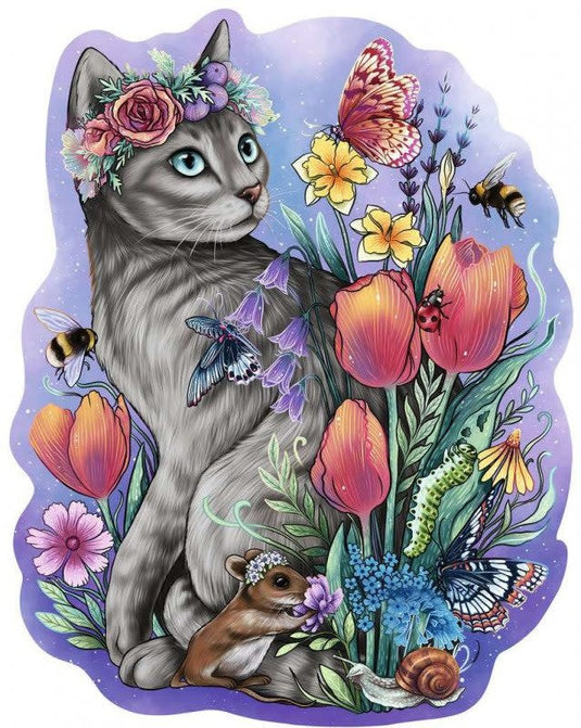 Lovely Cat 150 Piece Wooden Jigsaw Puzzle by Ravensburger