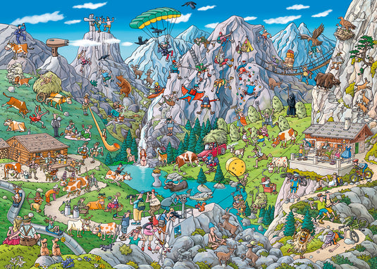 Alpine Fun 1000 Piece Jigsaw Puzzle by Heye