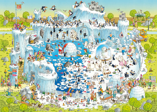 Funky Zoo: Polar Habitat 1000 Piece Jigsaw Puzzle by Heye