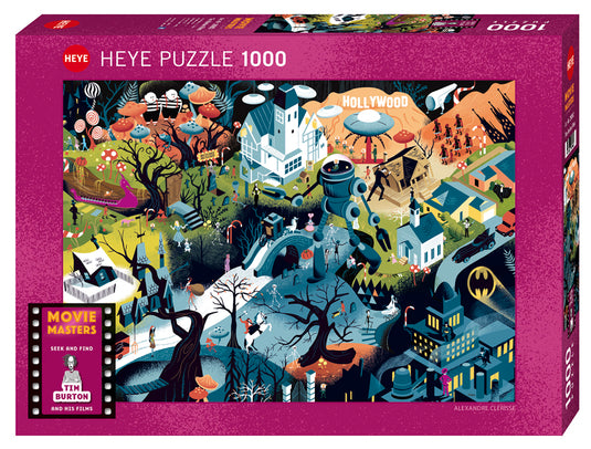 Movie Masters: Tim Burton Films 1000 Piece Jigsaw Puzzle by Heye