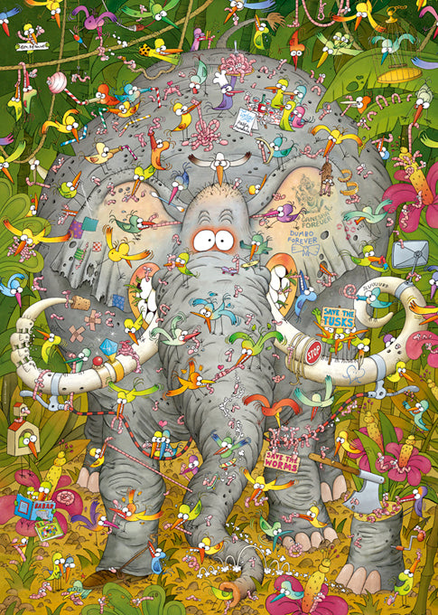 Elephant's Life 1000 Piece Jigsaw Puzzle by Heye