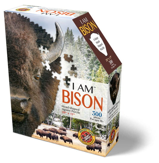 I Am Bison 300 Piece Puzzle by Madd Capp Box Front