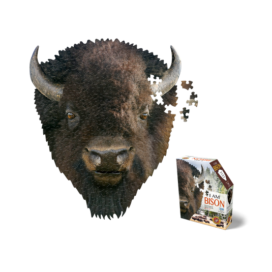 I Am Bison 300 Piece Puzzle by Madd Capp Main Puzzle