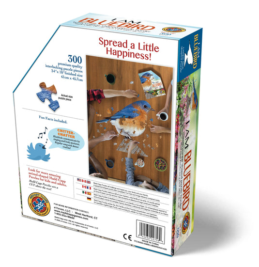 I Am Bluebird 300 Piece Puzzle by Madd Capp Box Back