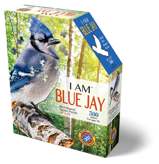 I Am Blue Jay 300 Piece Puzzle by Madd Capp Box Front