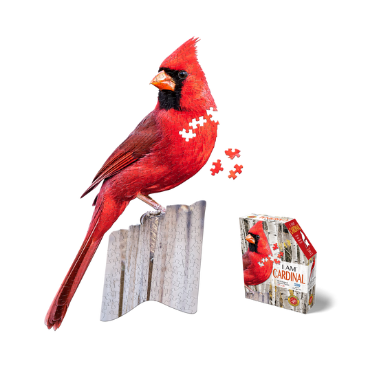 I Am Cardinal 300 Piece Puzzle by Madd Capp Main Puzzle