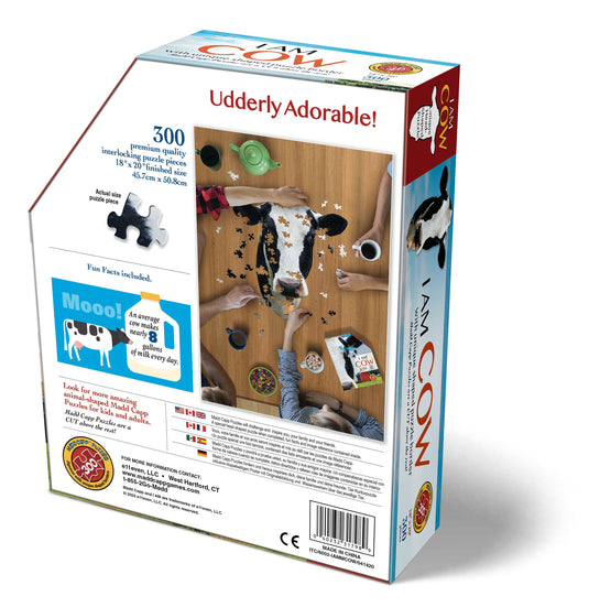 I Am Cow 300 Piece Puzzle by Madd Capp Box Back