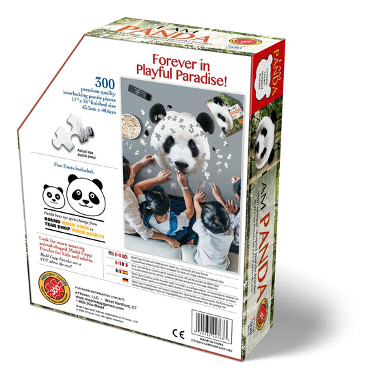 I Am Panda 300 Piece Puzzle by Madd Capp Box Back