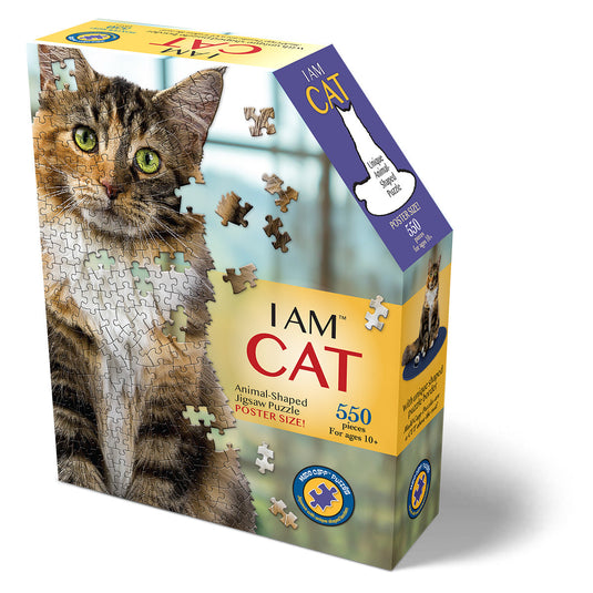 I Am Cat 550 Piece Puzzle by Madd Capp Box Front