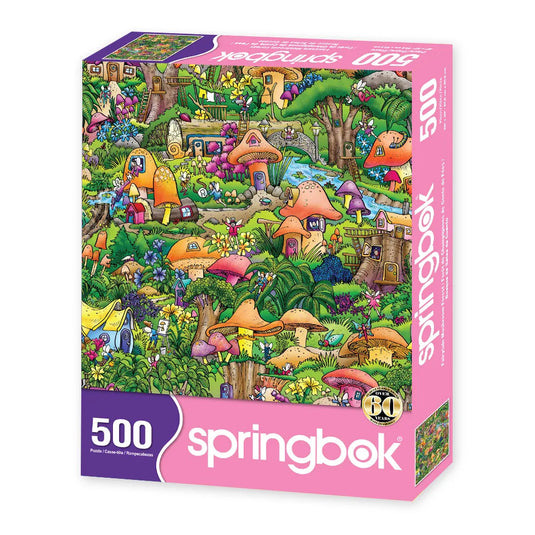 Fairytale Mushroom Forest 500 Piece Jigsaw Puzzle by Springbok