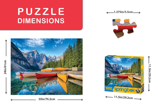 Calm Canoes 1000 Piece Jigsaw Puzzle by Springbok