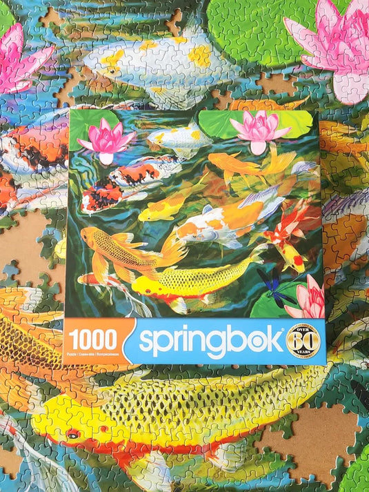 Koi Pond 1000 Piece Jigsaw Puzzle by Springbok