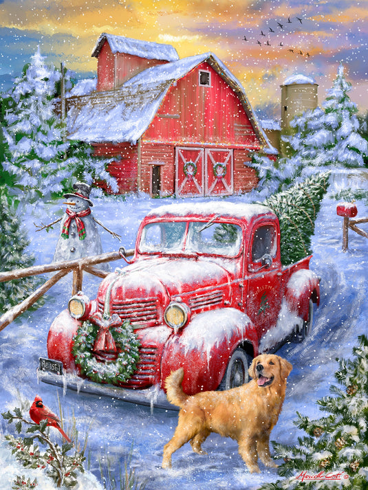 Holidays on the Farm 500 Piece Jigsaw Puzzle by Springbok - 1