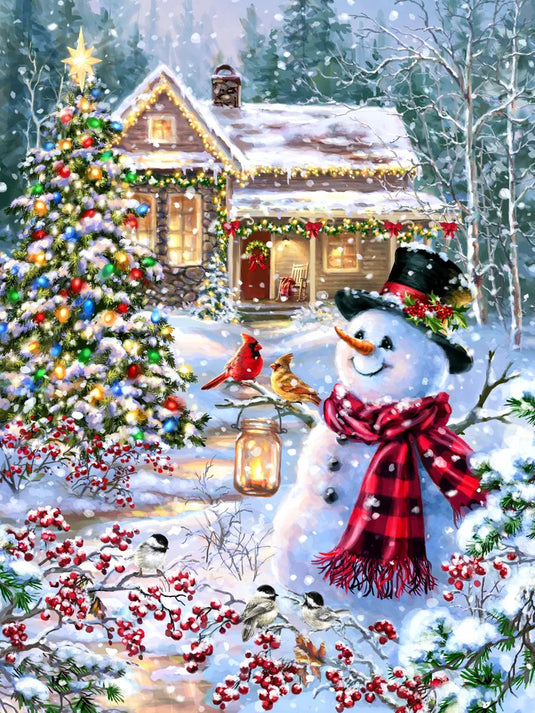 Cottage in the Snow 1000 Piece Jigsaw Puzzle by Springbok