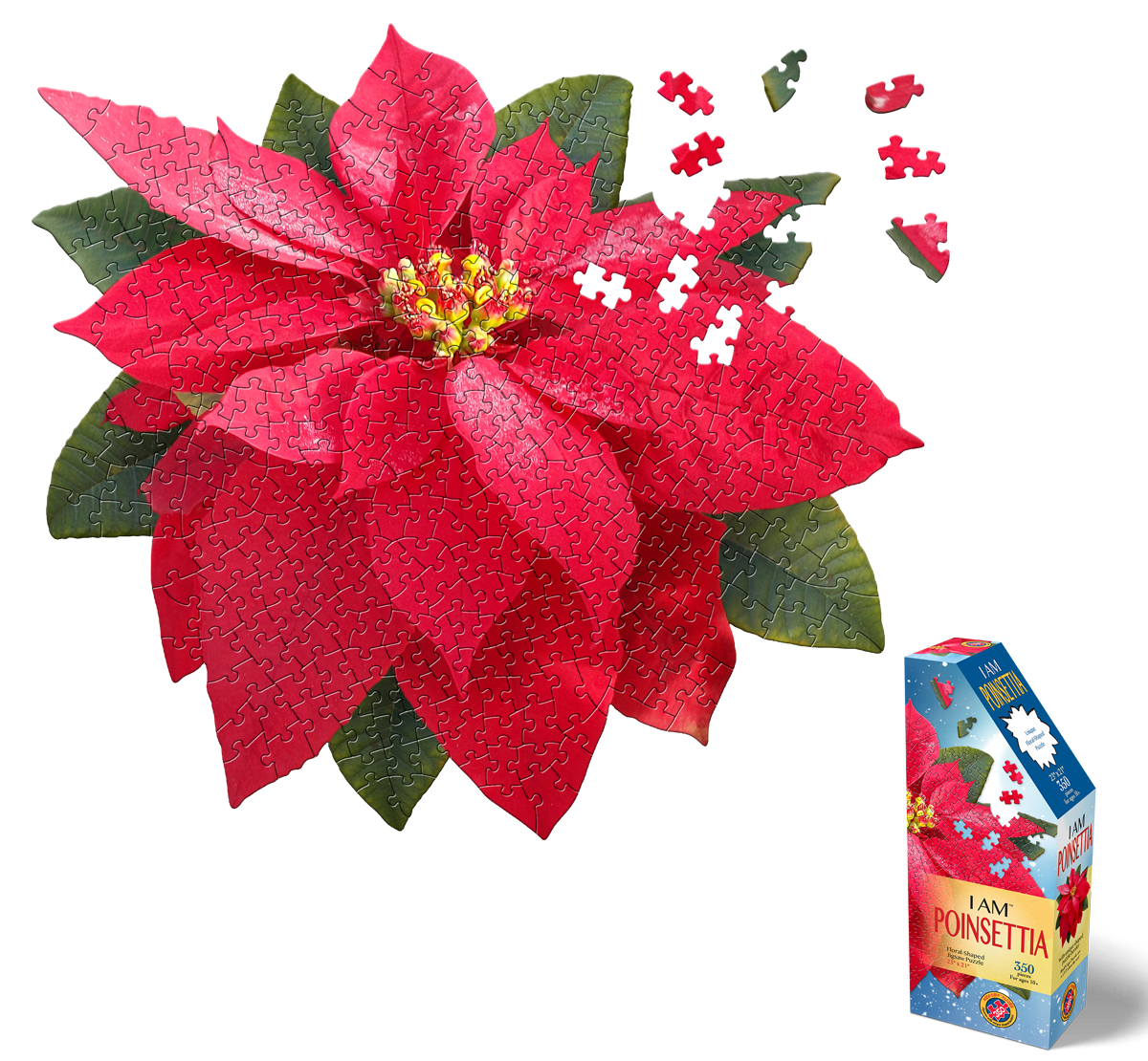 I Am Poinsettia 350 Piece Puzzle by Madd Capp