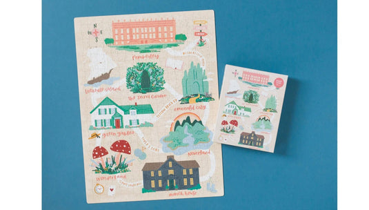Literary Locations - 500 Piece Jigsaw Puzzle by Pippi Post