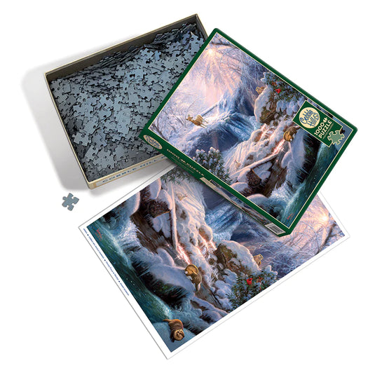 Mystic Falls in Winter 1000 Piece Jigsaw Puzzle by Cobble Hill