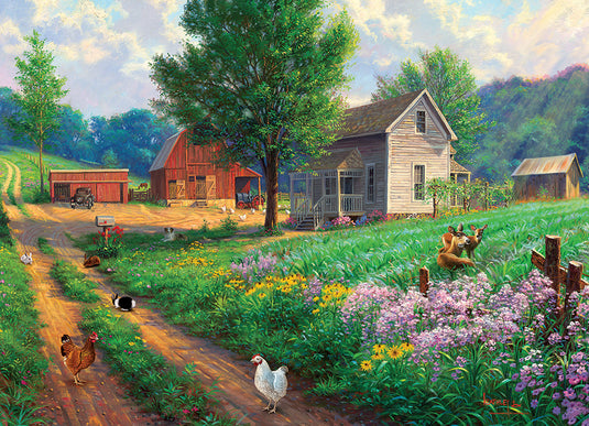 Farm Country 1000 Piece Jigsaw Puzzle by Cobble Hill - 2