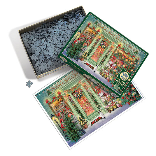 Christmas Flower Shop 1000 Piece Jigsaw Puzzle by Cobble Hill