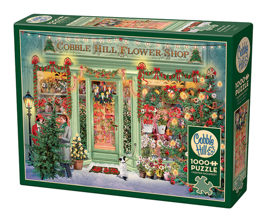 Christmas Flower Shop 1000 Piece Jigsaw Puzzle by Cobble Hill