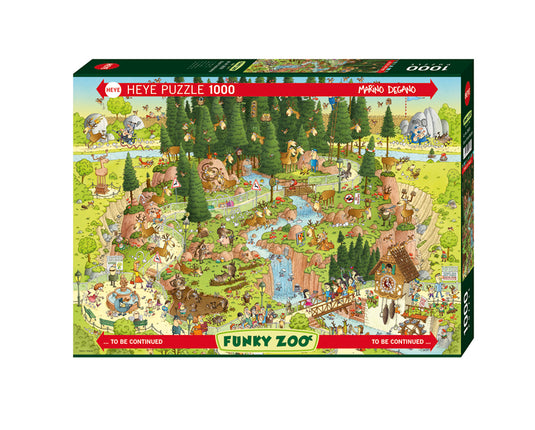 Funky Zoo: Black Forest Habitat 1000 Piece Jigsaw Puzzle by Heye