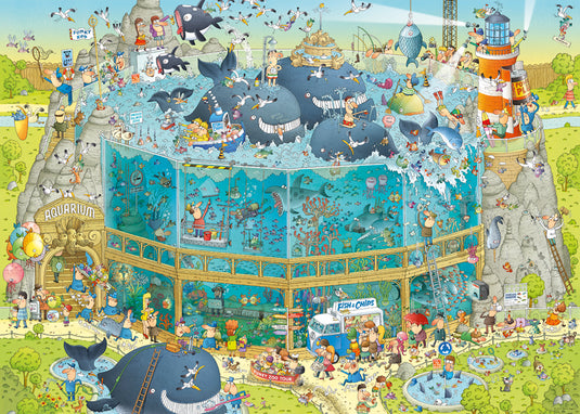 Funky Zoo: Ocean Habitat 1000 Piece Jigsaw Puzzle by Heye