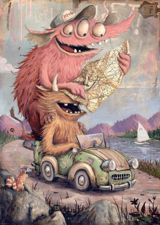 Zozoville: Road Tripping 1000 Piece Jigsaw Puzzle by Heye