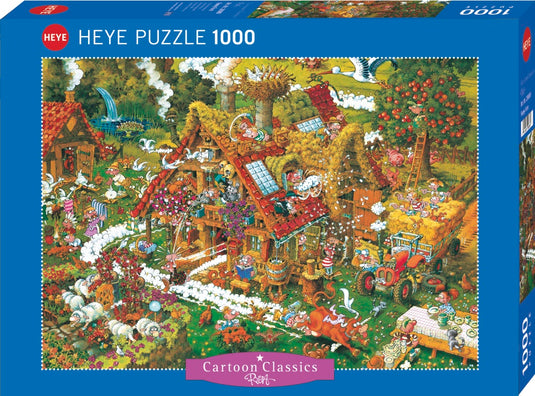 Funny Farm 1000 Piece Jigsaw Puzzle by Heye