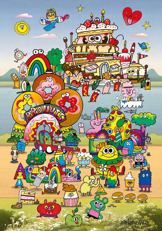 With Jon Burgerman, Take a Trip! 500 Piece Jigsaw Puzzle by Heye - 2