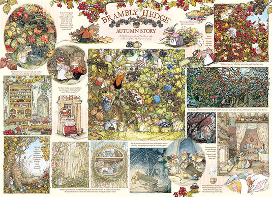 Brambly Hedge Autumn Story 1000 Piece Jigsaw Puzzle by Cobble Hill - 2